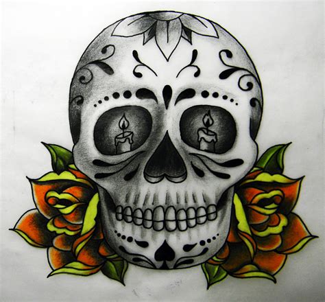 day of the dead tattoos for guys|death skull tattoo.